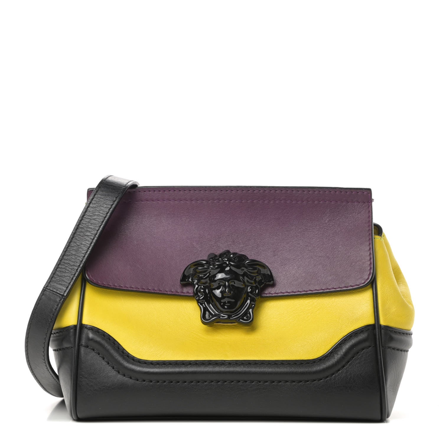 Versace Calfskin Medium Palazzo Empire Colorblock Crossbody Bag Multicolor 1 of 17