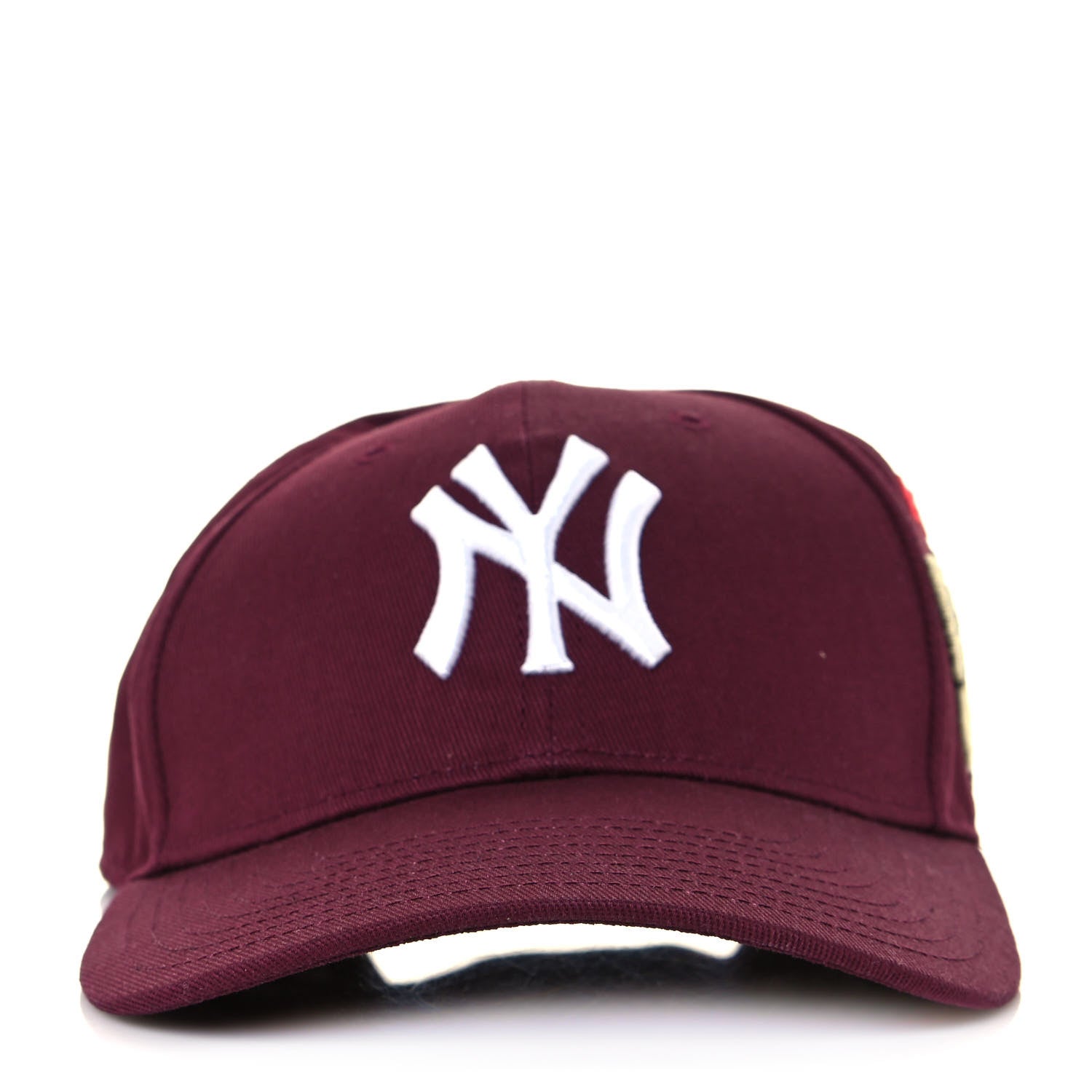 Gucci X MLB Cotton NY Yankees Baseball Hat 57-61 Lacquer 2 of 9