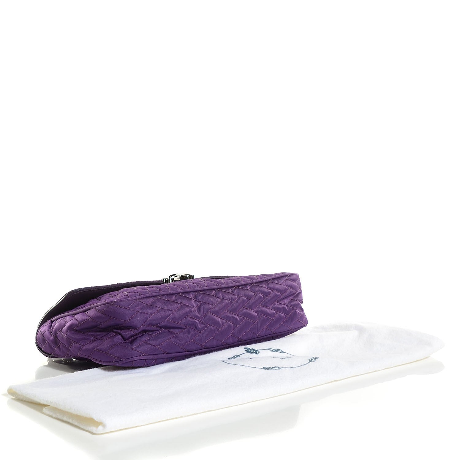 Prada Nylon Tessuto Impuntu Quilted Flap Anemone 4 of 10