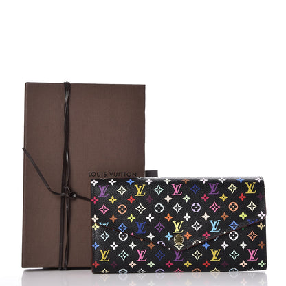Louis Vuitton Monogram Multicolor Sarah Wallet NM Black Grenade 7 of 7