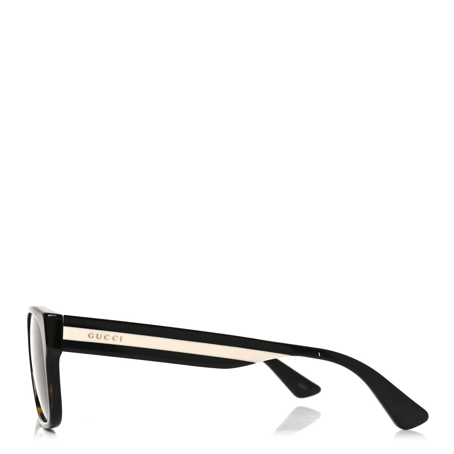Gucci Acetate Square Frame Web Sunglasses GG0341S Tortoise 3 of 7