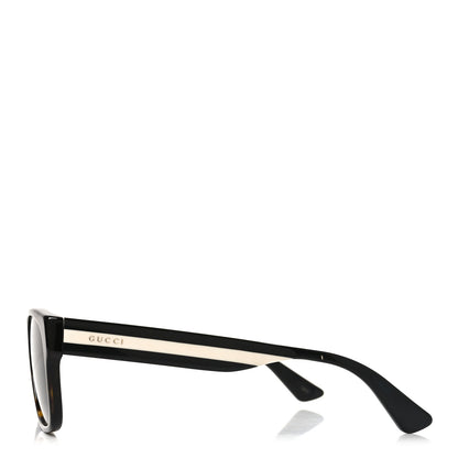 Gucci Acetate Square Frame Web Sunglasses GG0341S Tortoise 3 of 7