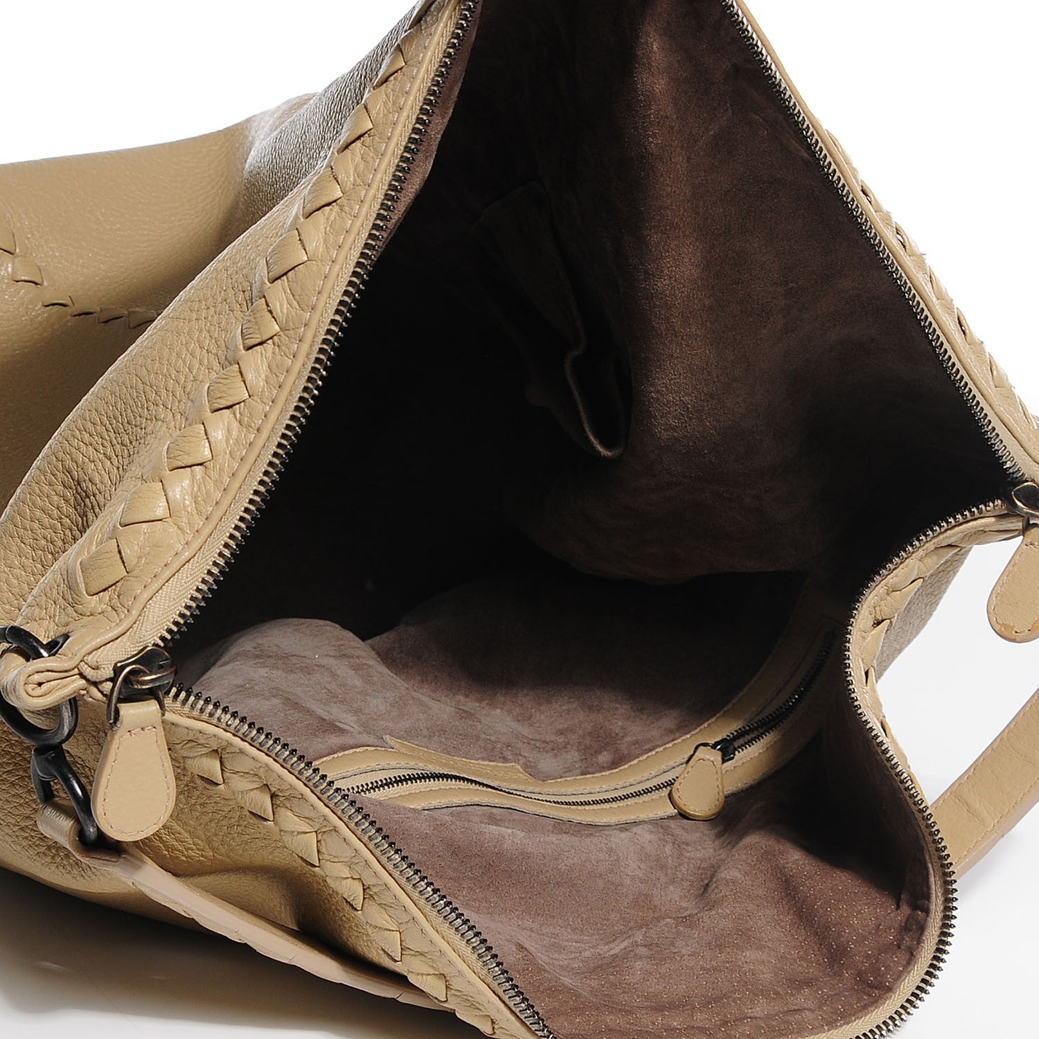 Bottega Veneta Washed Cervo Deerskin Large Hobo Ciel 8 of 9