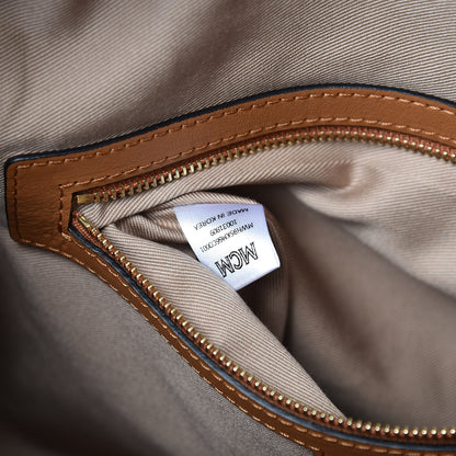MCM Visetos Medium Klara Hobo Cognac 7 of 7