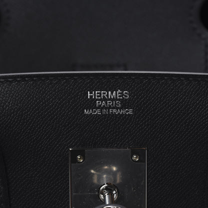 Hermes Grained Monsieur Birkin Sellier 30 Black 6 of 10