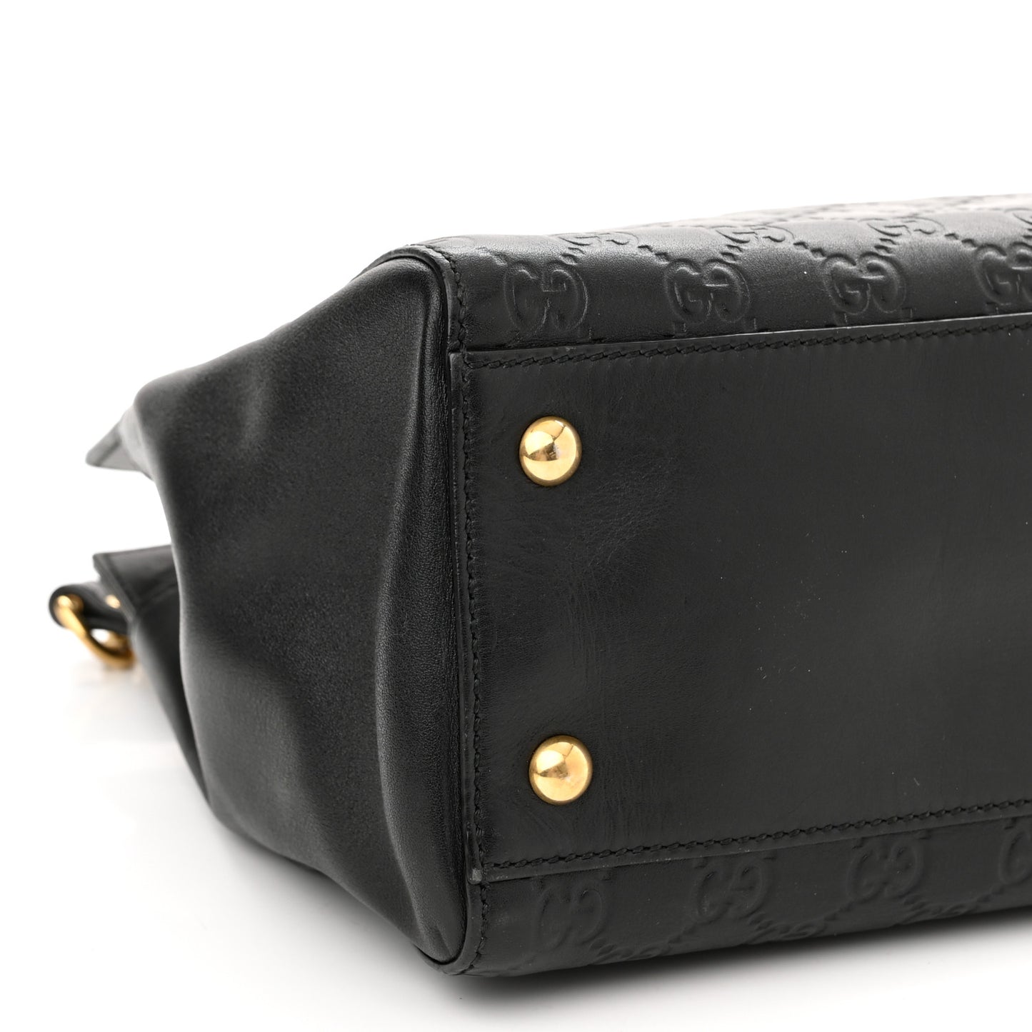 Guccissima Signature Medium Shoulder Tote Bag Black