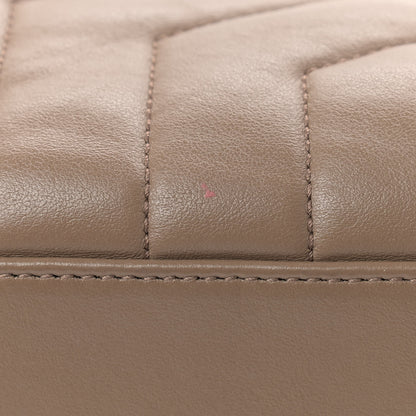 Saint Laurent Calfskin Y Quilted Monogram Medium Loulou Chain Satchel Light Brown 12 of 12
