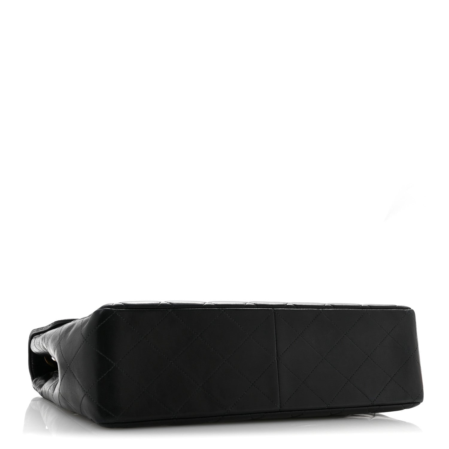 Chanel Lambskin Quilted XL Jumbo Single Flap Black 4 of 15