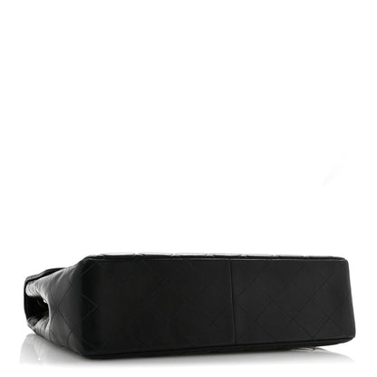 Chanel Lambskin Quilted XL Jumbo Single Flap Black 4 of 15
