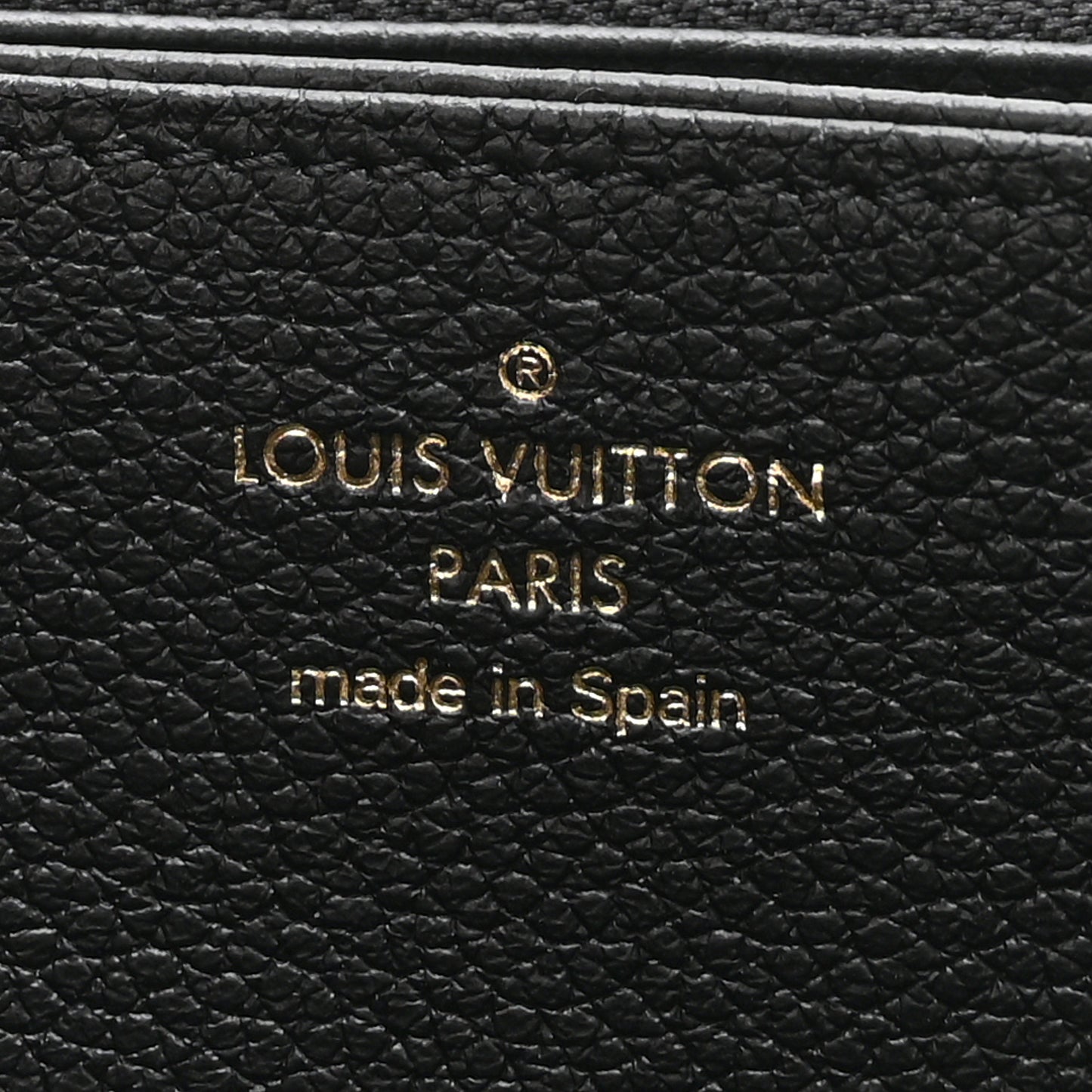 Empreinte Monogram Giant Zippy Wallet Black Beige