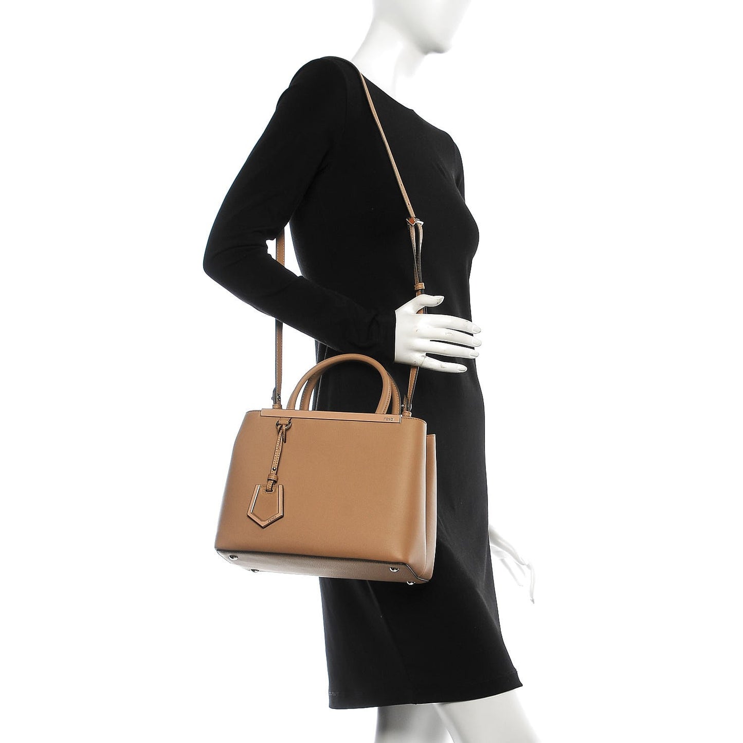 Vitello Dolce Century Petite 2Jours Tote Cuoio Tempesta