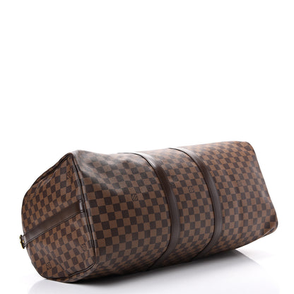 Louis Vuitton Damier Ebene Keepall Bandouliere 55 3 of 12