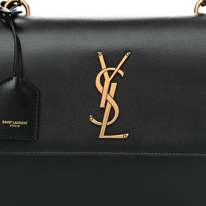 Saint Laurent Calfskin Medium Monogram Sunset Black 8 of 10
