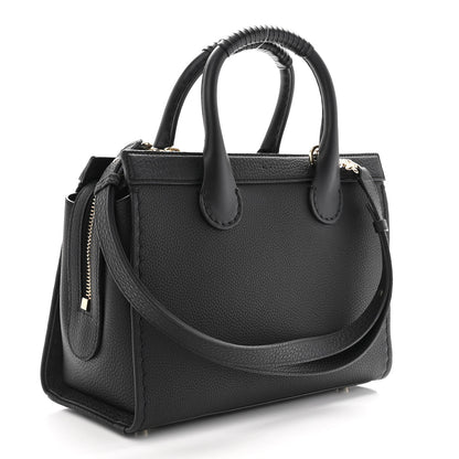 Chloe Grained Calfskin Small Edith Top Handle Bag Black 3 of 9