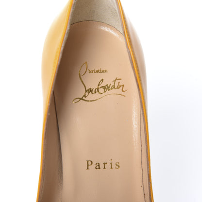 Christian Louboutin Patent Pigalle Follies 100 Pumps 35 Full Moon 6 of 9