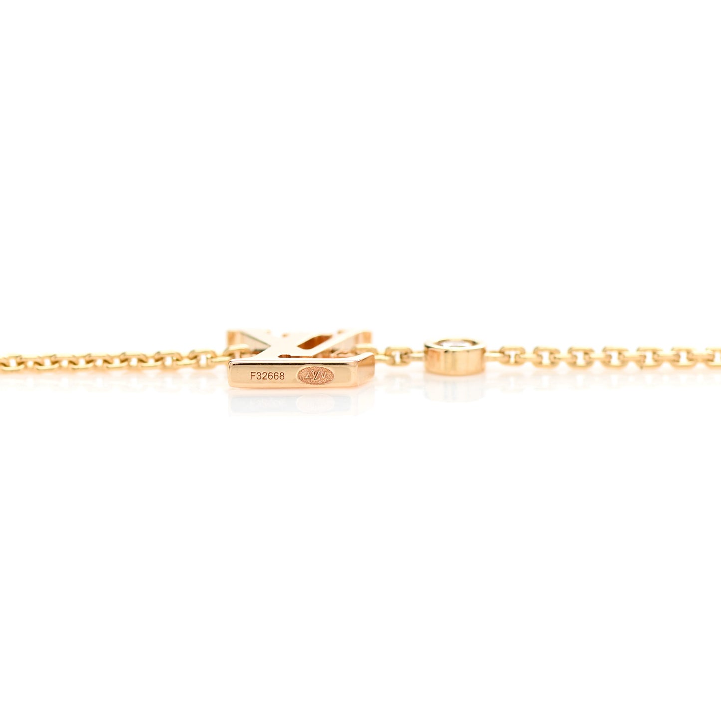 18K Yellow Gold Diamond Idylle Blossom LV Pendant Necklace