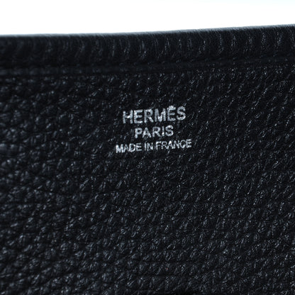 Hermes Taurillon Clemence Evelyne GM Black 5 of 7