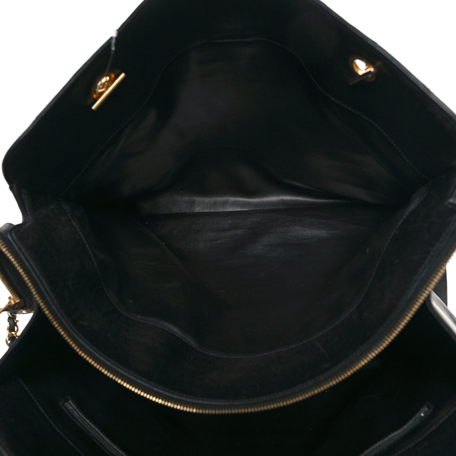 Chanel Calfskin Stitched XL Weekender Black 7 of 19