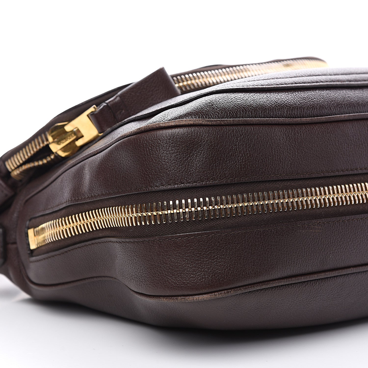 Tom Ford Pebbled Calfskin Large Jennifer Dark Brown 11 of 14