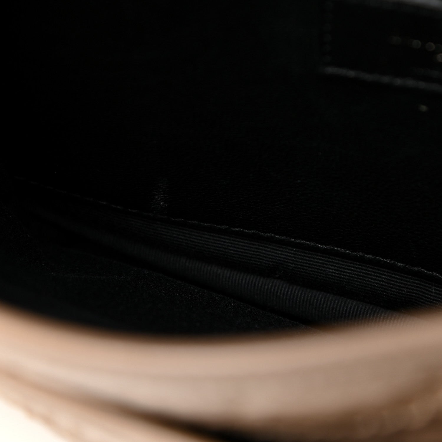 Saint Laurent Crinkled Calfskin Matelasse Monogram Baby Niki Chain Satchel Light Taupe 7 of 14