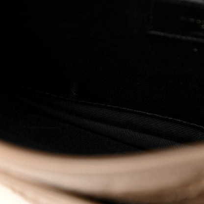 Saint Laurent Crinkled Calfskin Matelasse Monogram Baby Niki Chain Satchel Light Taupe 7 of 14