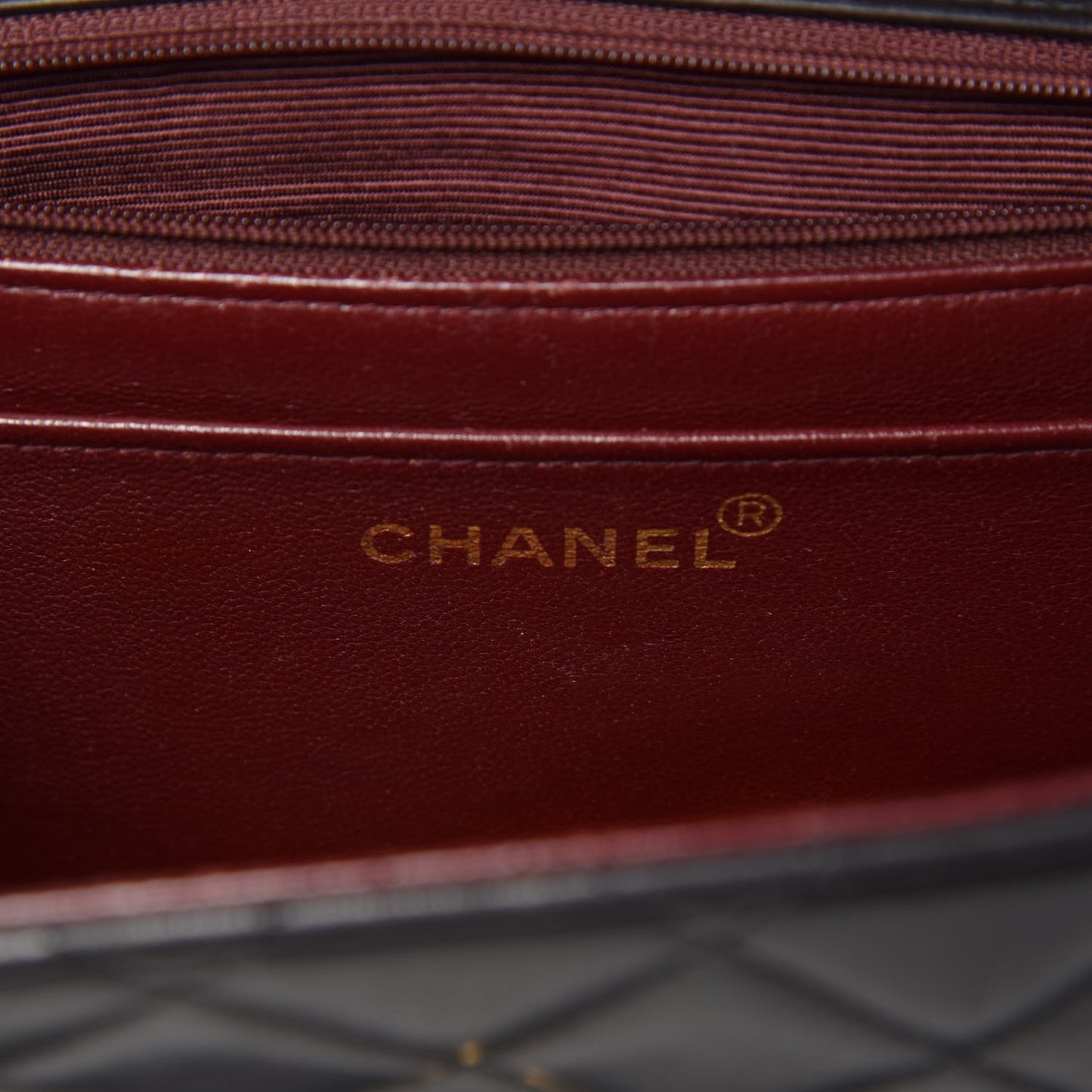 Lambskin Quilted Jumbo Single Flap Black