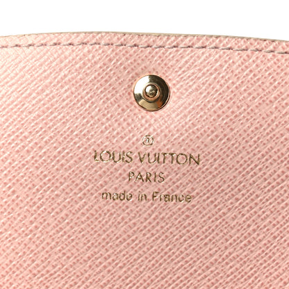 Louis Vuitton Damier Azur Emilie Wallet Rose Ballerine 6 of 7
