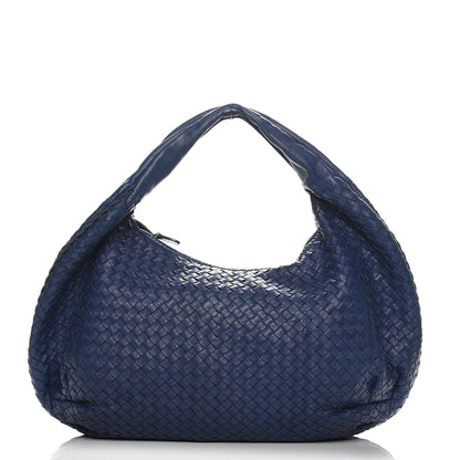 Bottega Veneta Nappa Intrecciato Large Veneta Hobo Baltic Blue 1 of 7