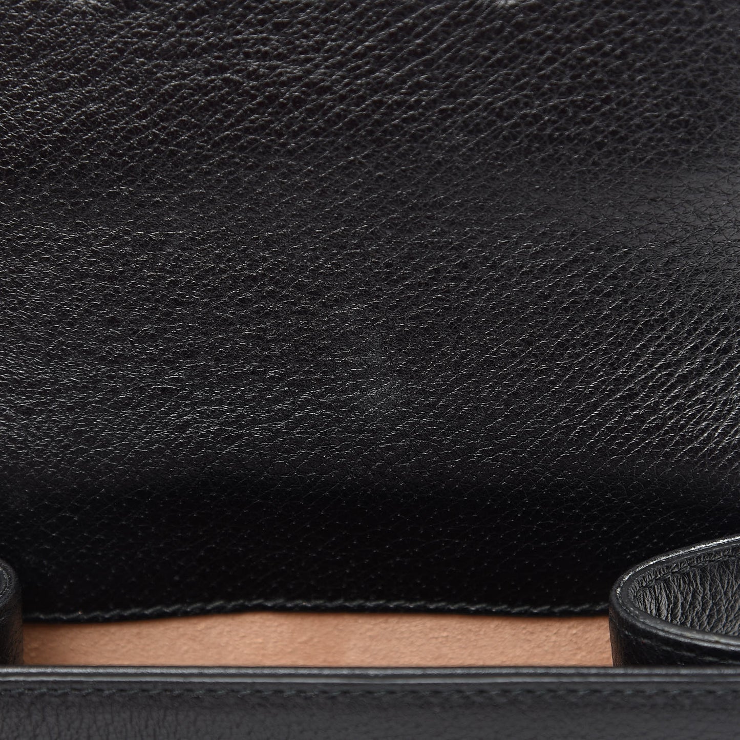 Calfskin Web Crystal Butterfly Stripe Small Totem Shoulder Bag Black