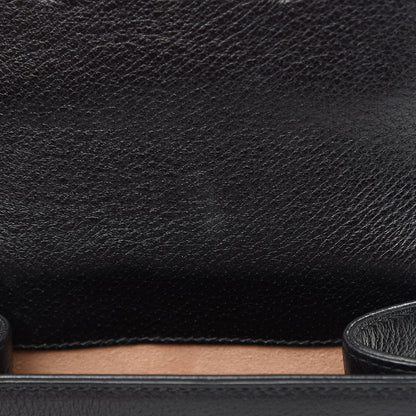 Gucci Calfskin Web Crystal Butterfly Stripe Small Totem Shoulder Bag Black 13 of 14