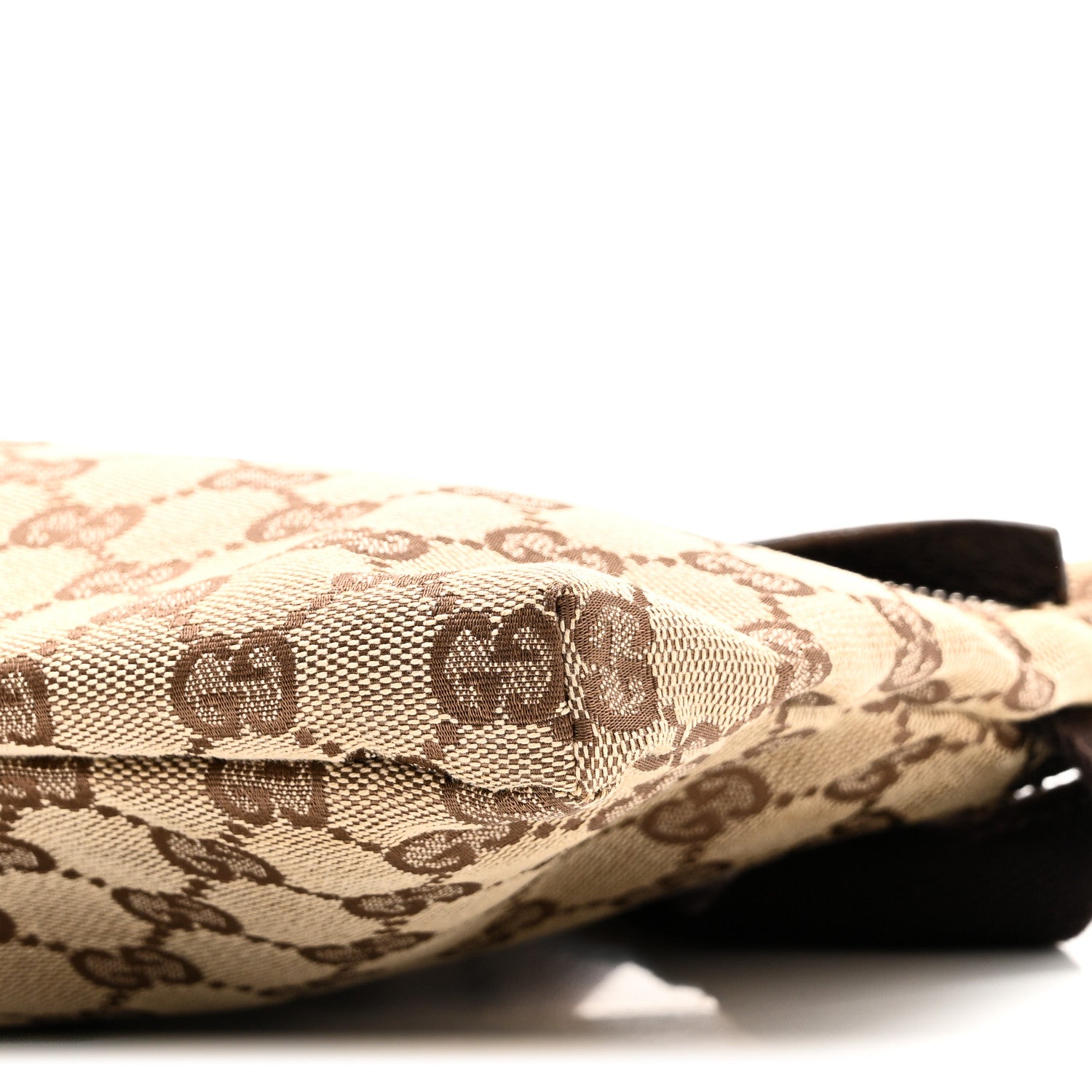 Gucci GG Monogram Double Pocket Belt Bag Dark Brown 9 of 9