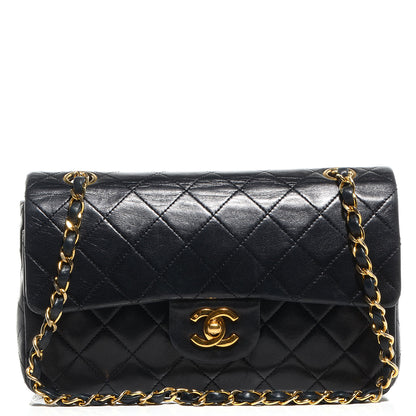 Chanel Lambskin Quilted Small Double Flap Black 1 of 9