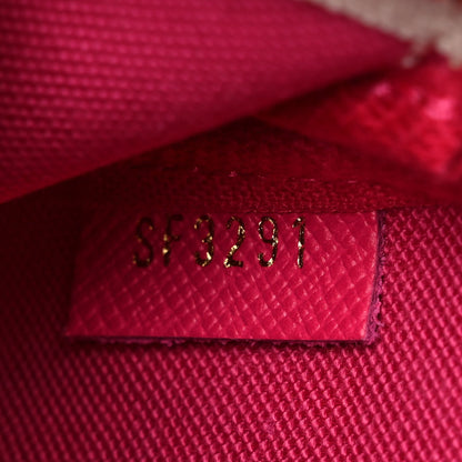 Louis Vuitton Damier Azur 2021 Christmas Animation Hollywood Mini Pochette Accessories Fuchsia 6 of 11