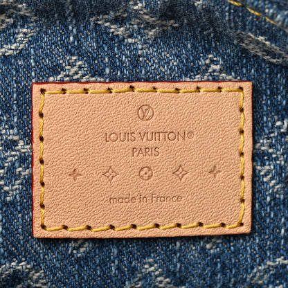 Louis Vuitton Monogram Denim Hills Pochette Blue 6 of 12
