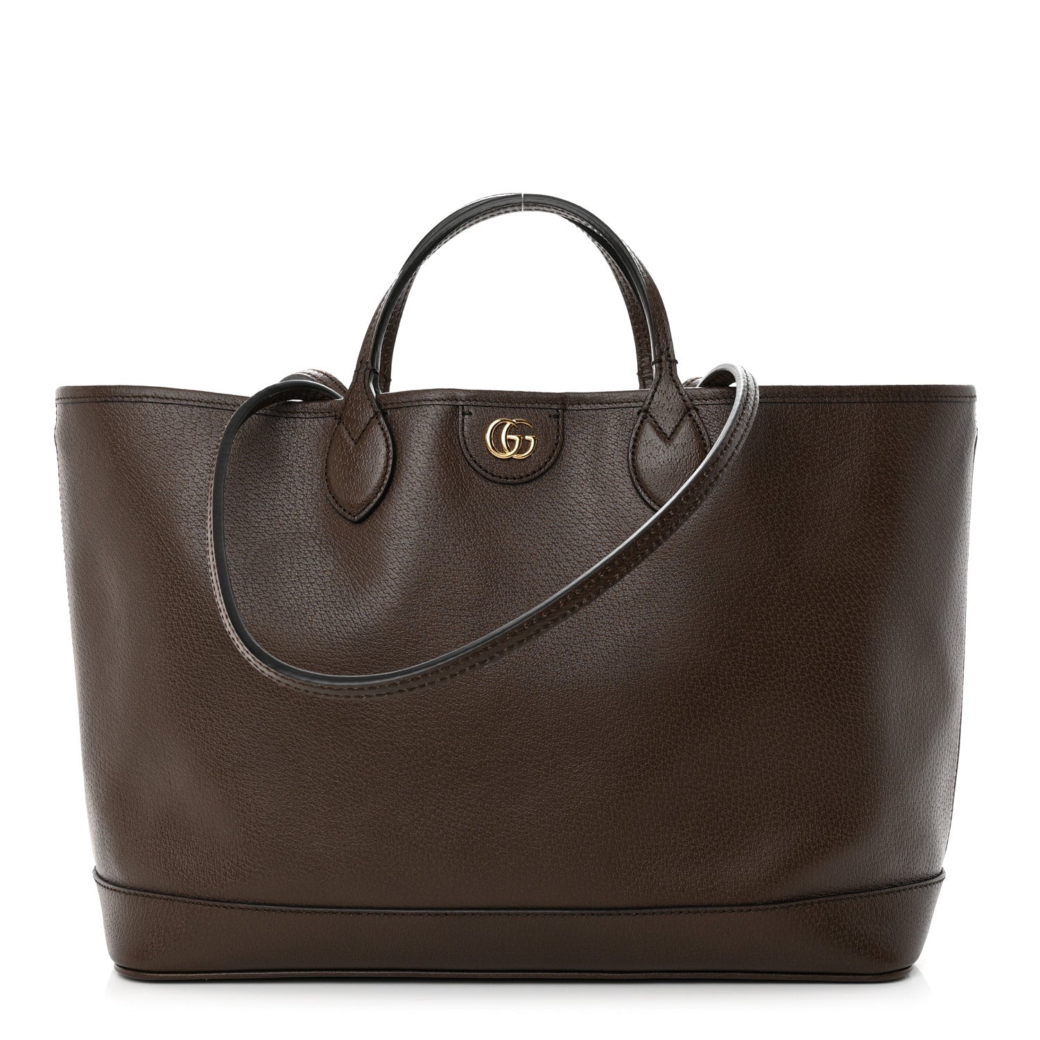 Gucci Textured Dollar Calfskin Medium Ophidia Shoulder Tote Bag New Acero 1 of 15