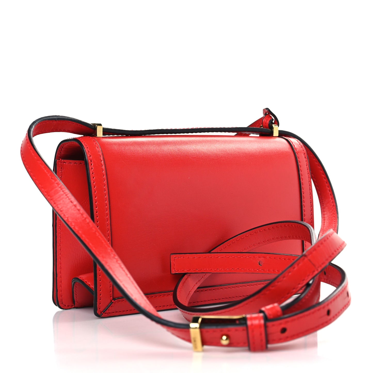 Calfskin Small Barcelona Shoulder Bag Red