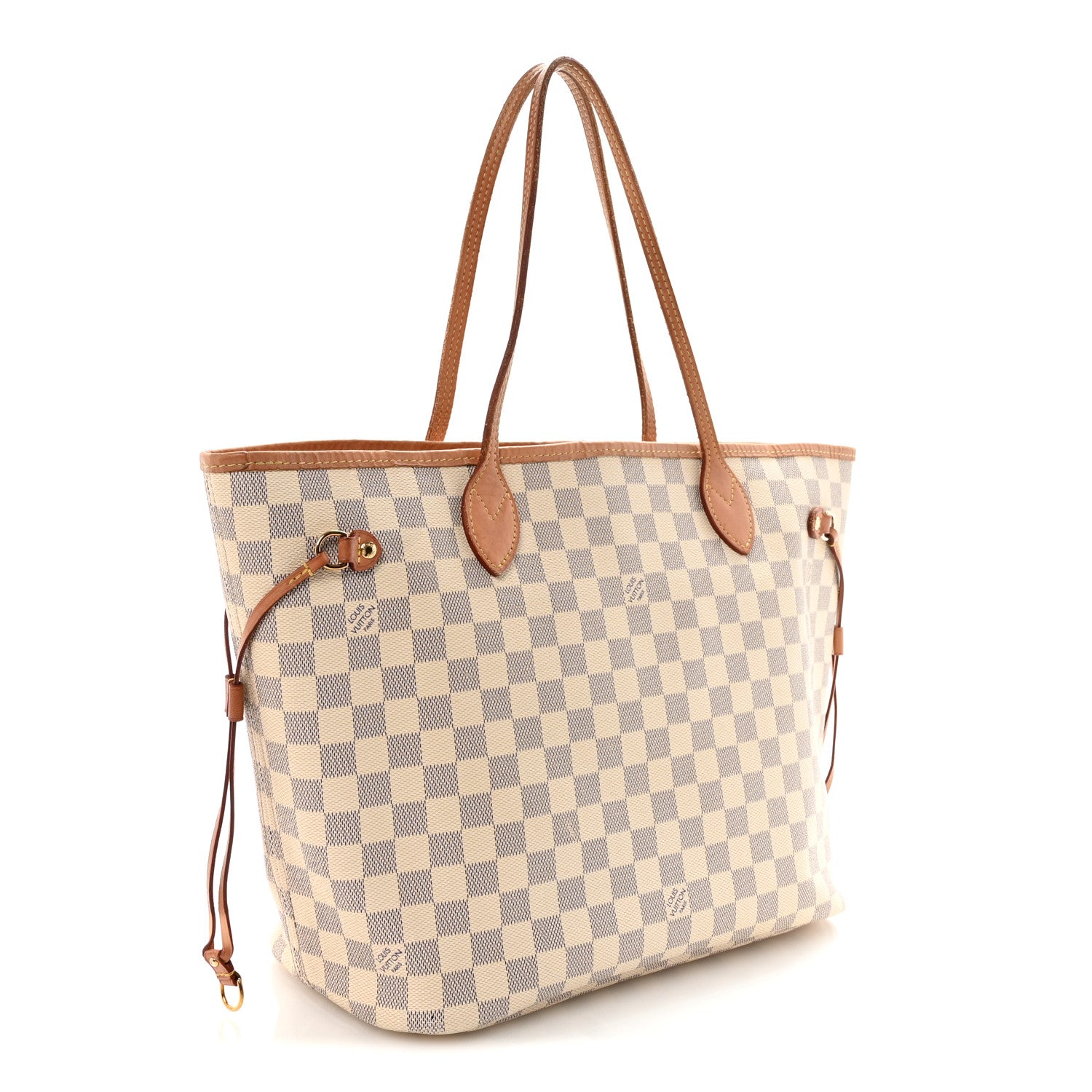 Louis Vuitton Damier Azur Neo Neverfull MM Rose Ballerine 3 of 9