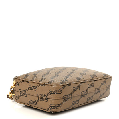 Balenciaga Coated Canvas BB Monogram Medium Signature Camera Bag Beige Brown 4 of 11