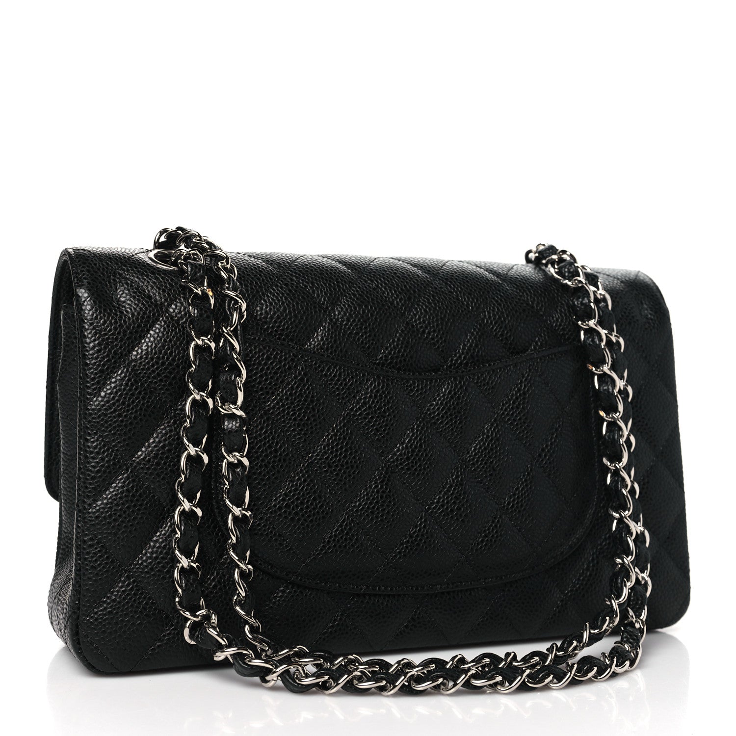 Chanel Caviar Quilted Medium Double Flap Black 3 of 11