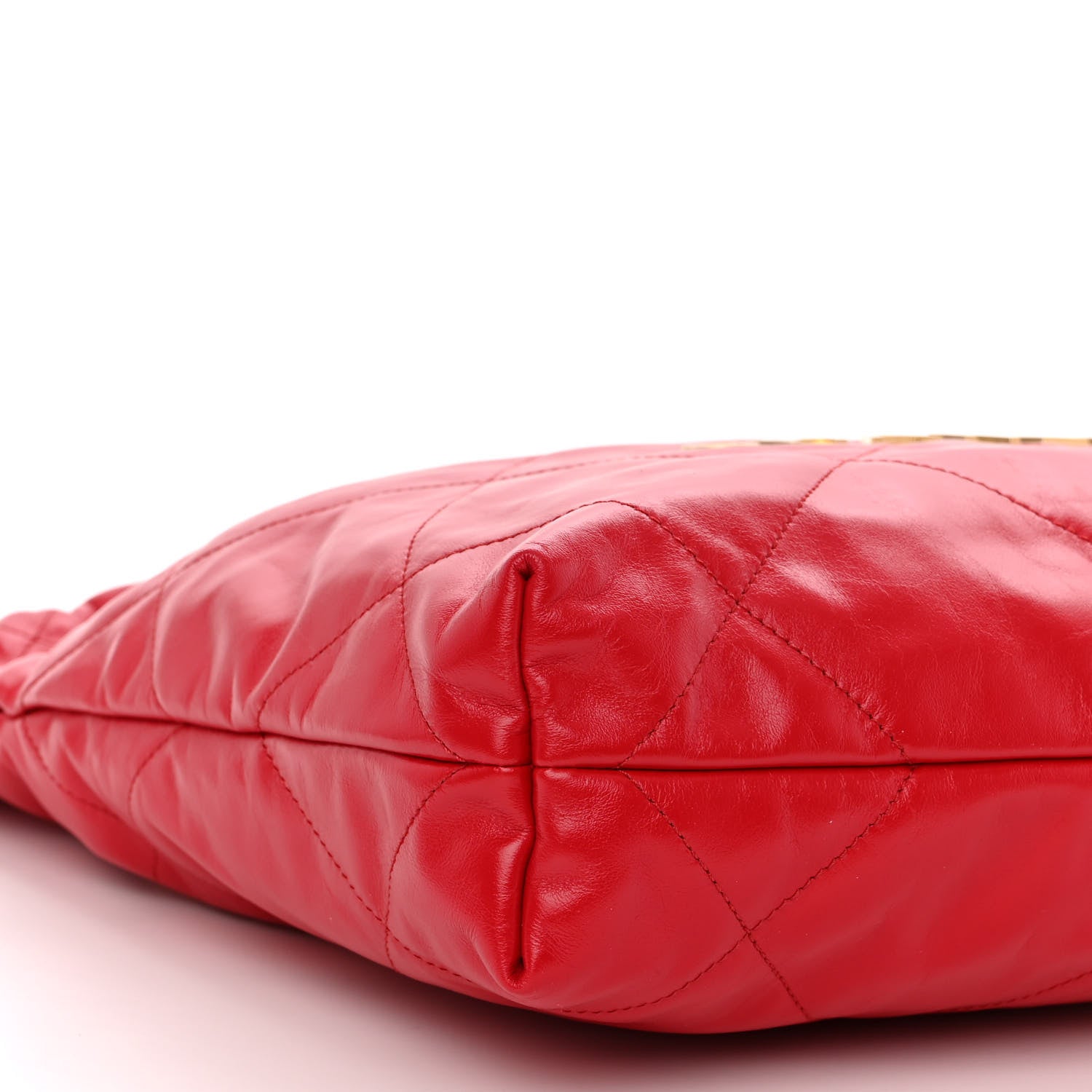 Chanel Shiny Calfskin Quilted Small Chanel 22 Red 10 of 11