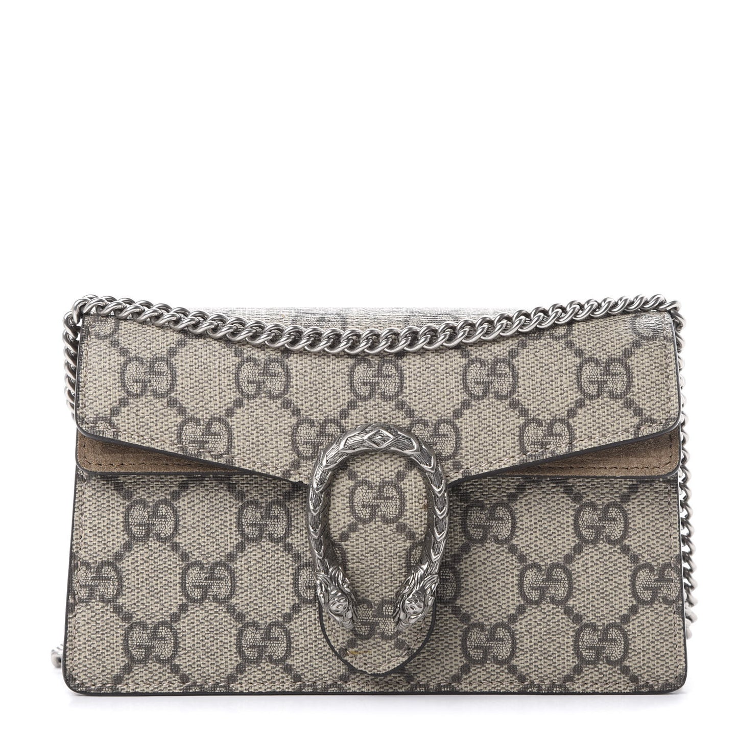 GG Supreme Monogram Super Mini Dionysus Shoulder Bag Taupe