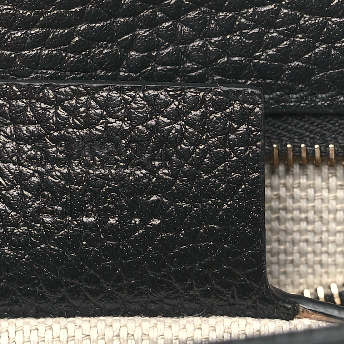 Pebbled Calfskin Medium Soho Flap Crossbody Black