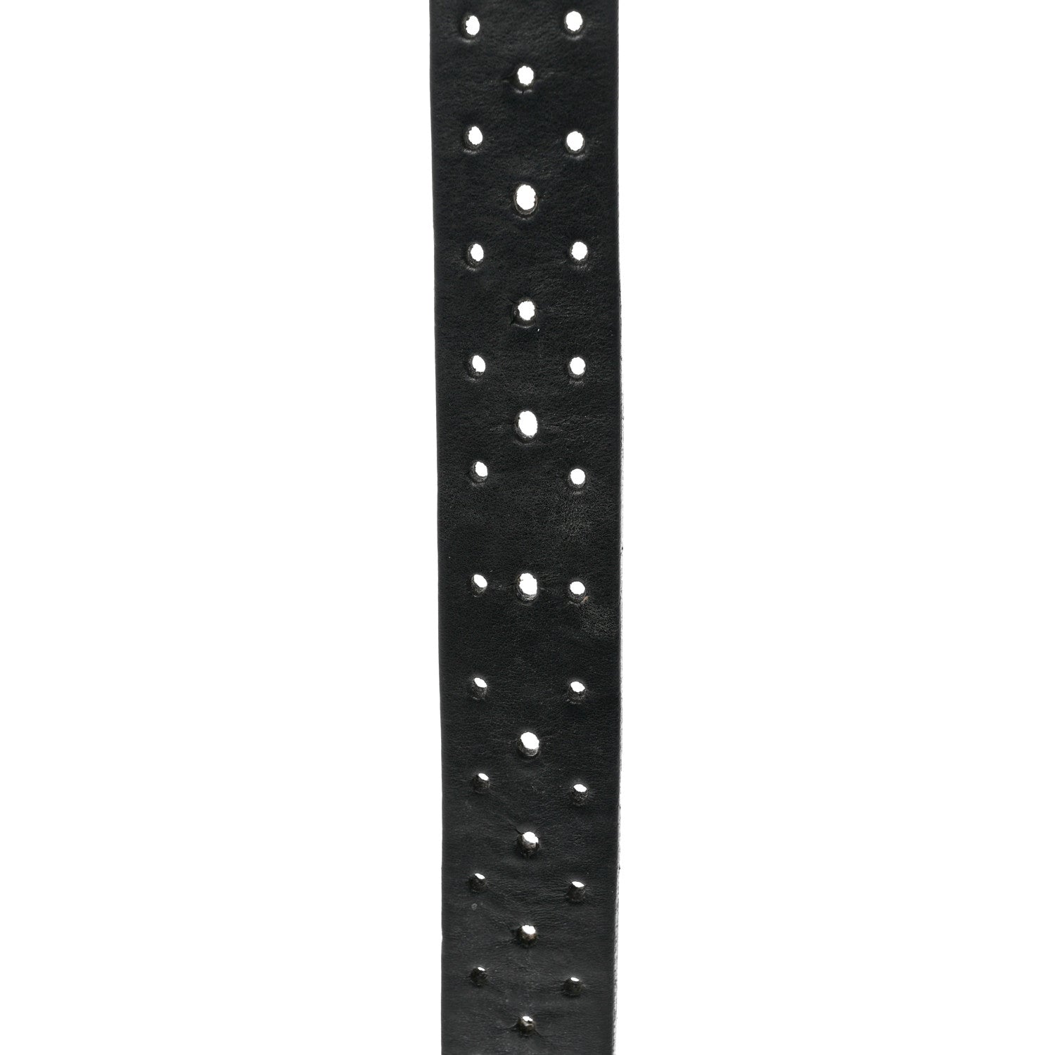 Gucci Calfskin Perforated Interlocking G Belt 85 34 Black 3 of 7