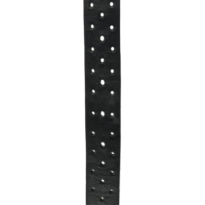 Gucci Calfskin Perforated Interlocking G Belt 85 34 Black 3 of 7