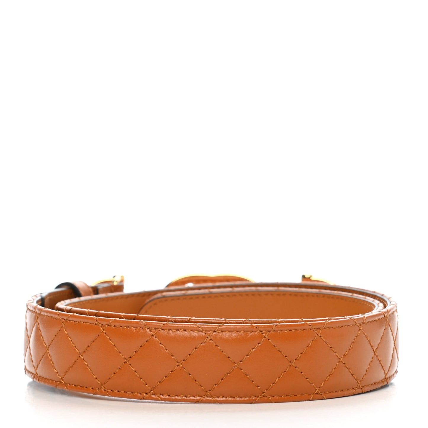Calfskin Trapuntata Zumi 30mm Belt 80 32 Cognac