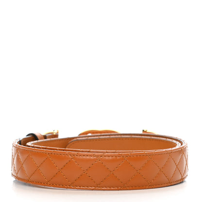 Gucci Calfskin Trapuntata Zumi 30mm Belt 80 32 Cognac 2 of 5