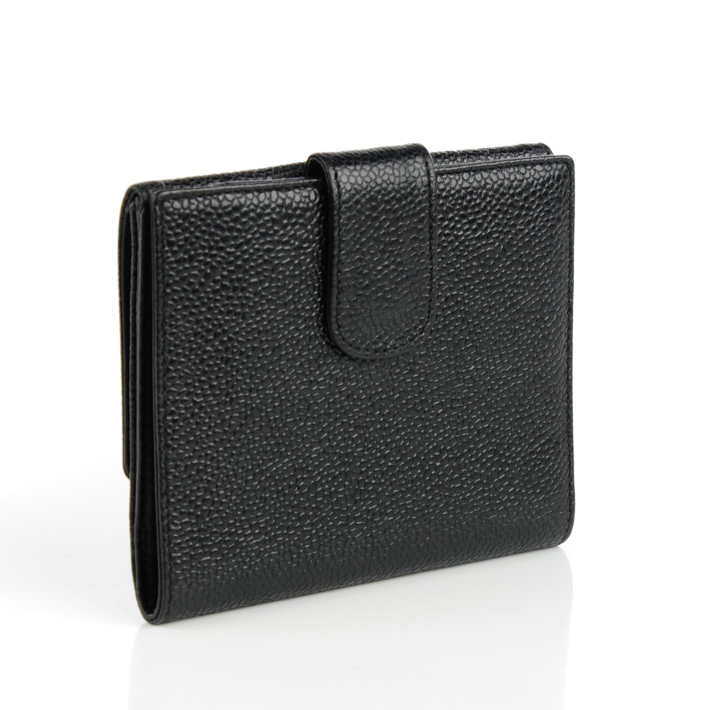 Caviar Timeless CC Compact French Wallet Black