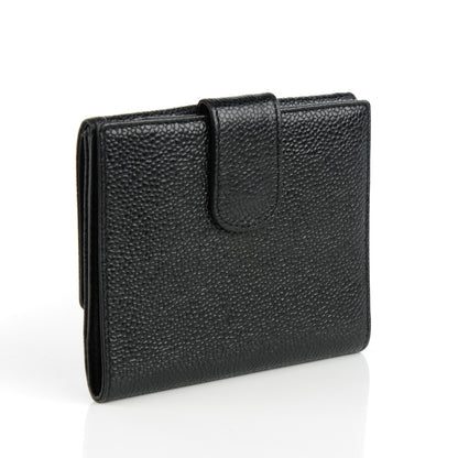 Chanel Caviar Timeless CC Compact French Wallet Black 3 of 8
