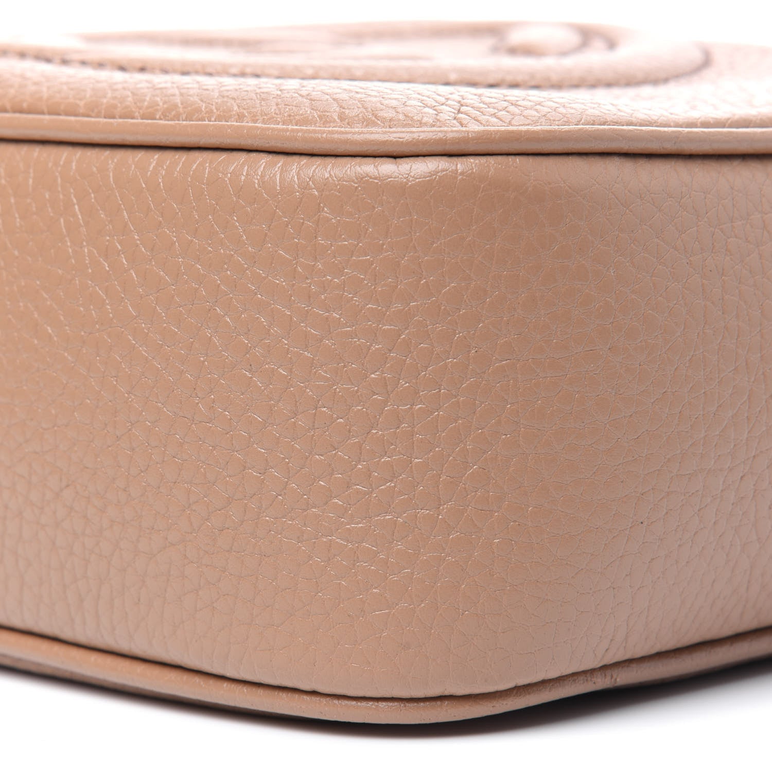 Gucci Pebbled Calfskin Small Soho Disco Bag Camelia 10 of 14