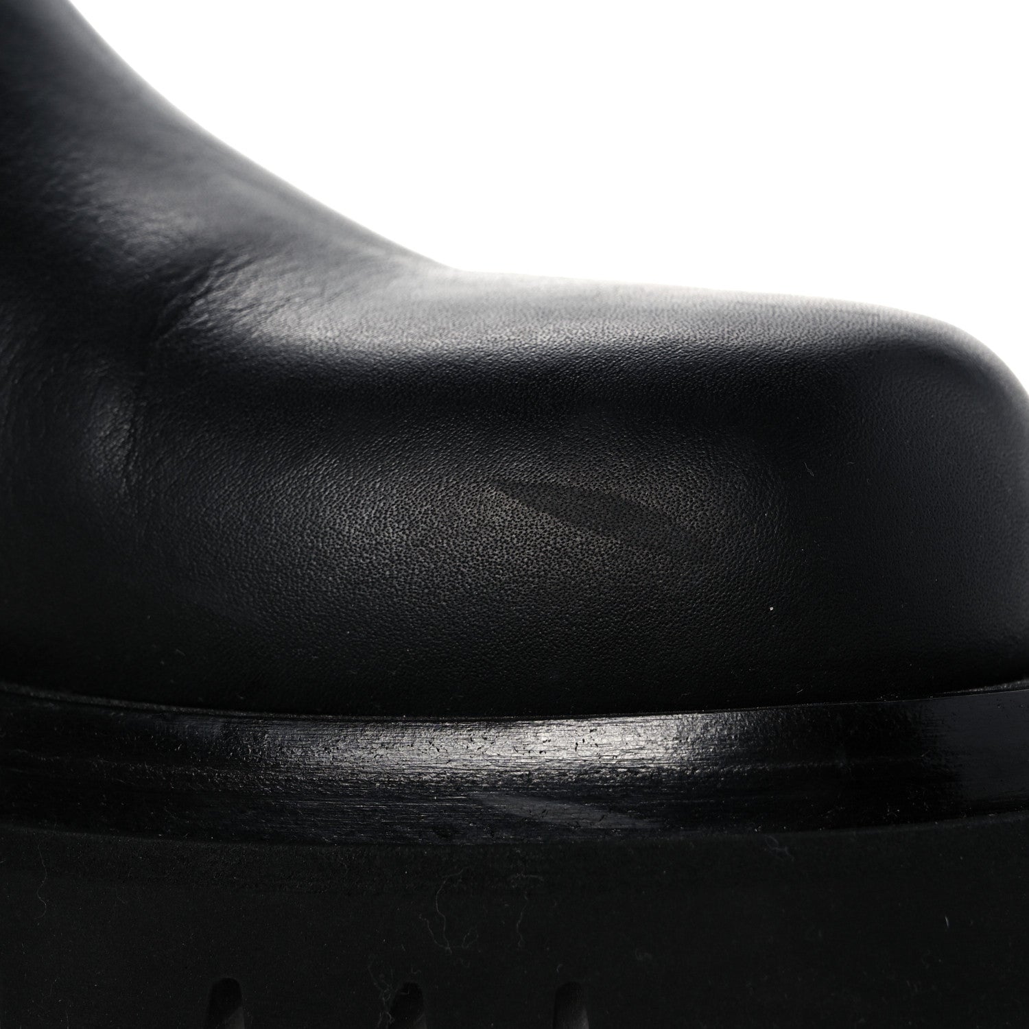 Bottega Veneta Calfskin The Lug Chelsea Boots 37.5 Black 9 of 14
